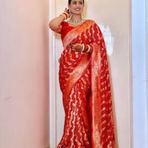 Georgette handloom saree